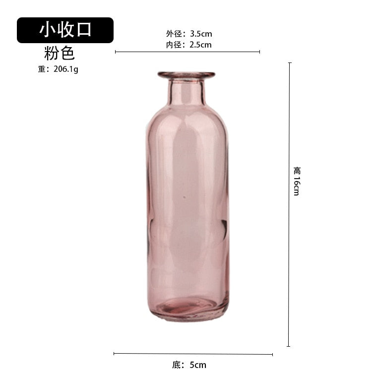 Transparent Glass Dill Vase