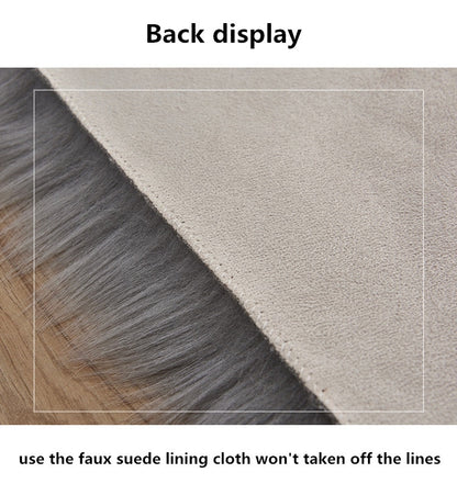 Artificial Wool Fluffy Area Rug