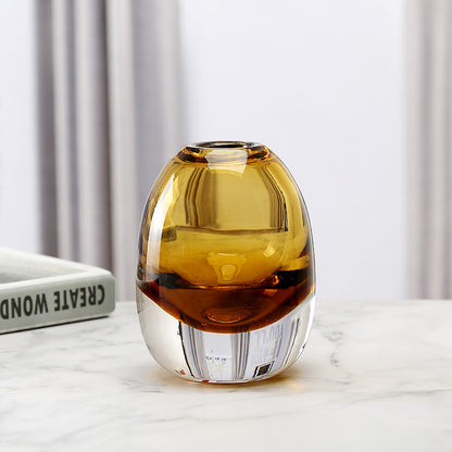 Belgian Light Luxury Glass Vase