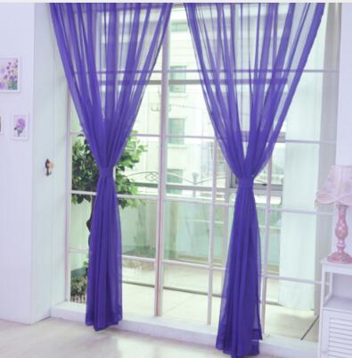 Modern White Tulle Window Curtain