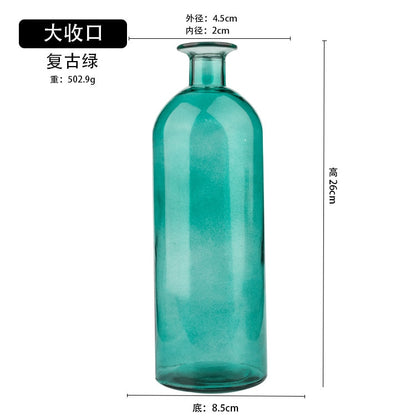 Transparent Glass Dill Vase