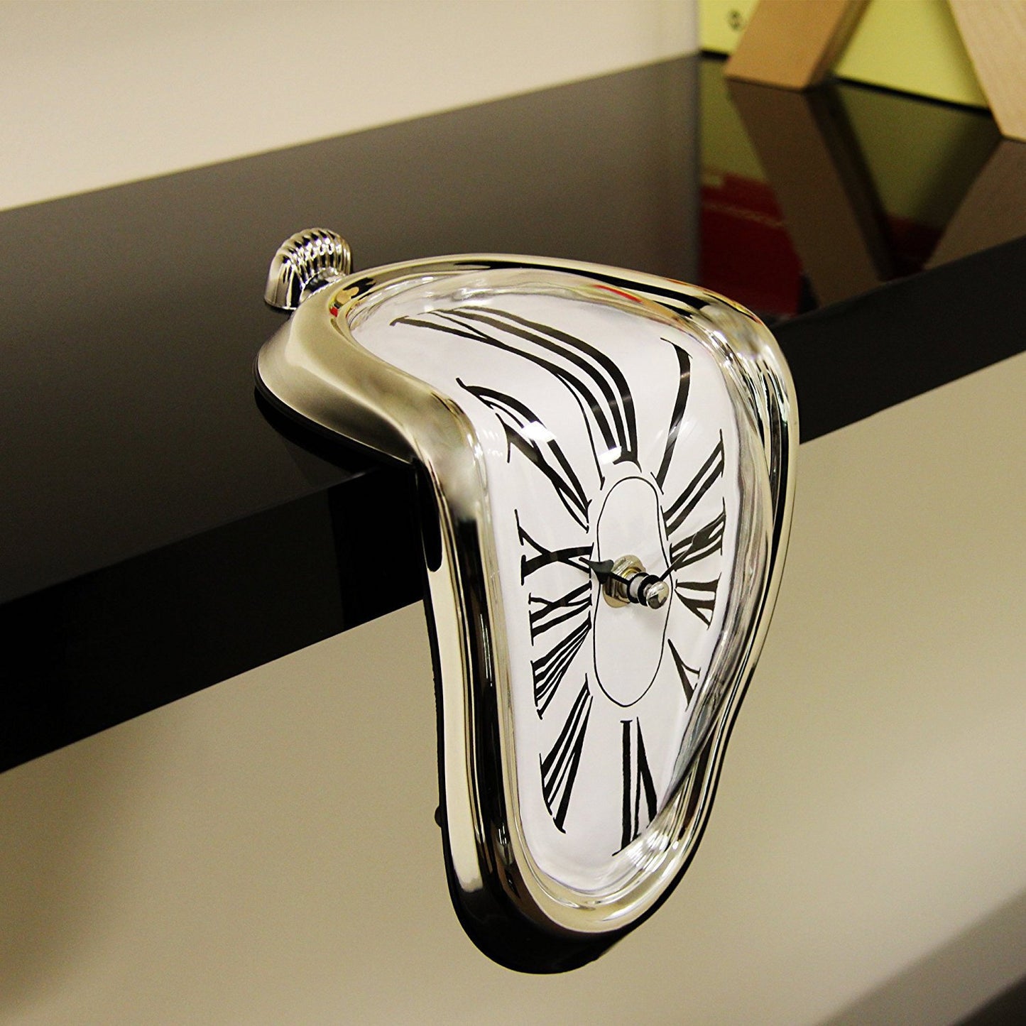 Creative Home Base Decorative Clock with Roman Numerals
