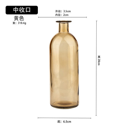 Transparent Glass Dill Vase