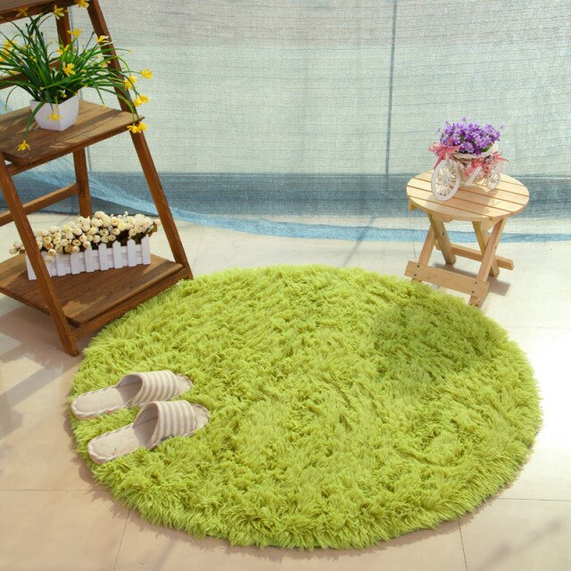 White Faux Fur Carpet for Living Room, Bedroom & Kids' Room
