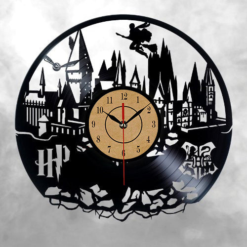 Harry Potter Vinyl Wall Clock with LED Night Light