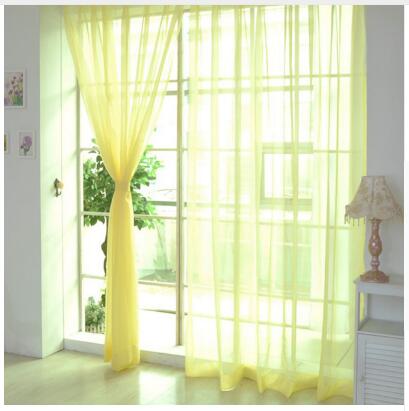 Modern White Tulle Window Curtain