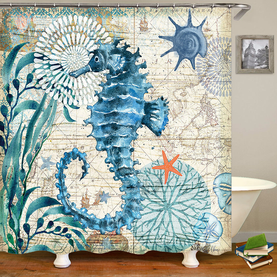 Sea World Style Shower Curtain