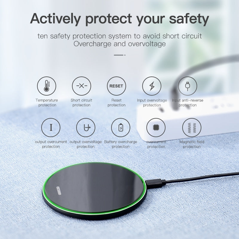 Wireless Charging Pad For iPhone & Samsung-Bieg's Products