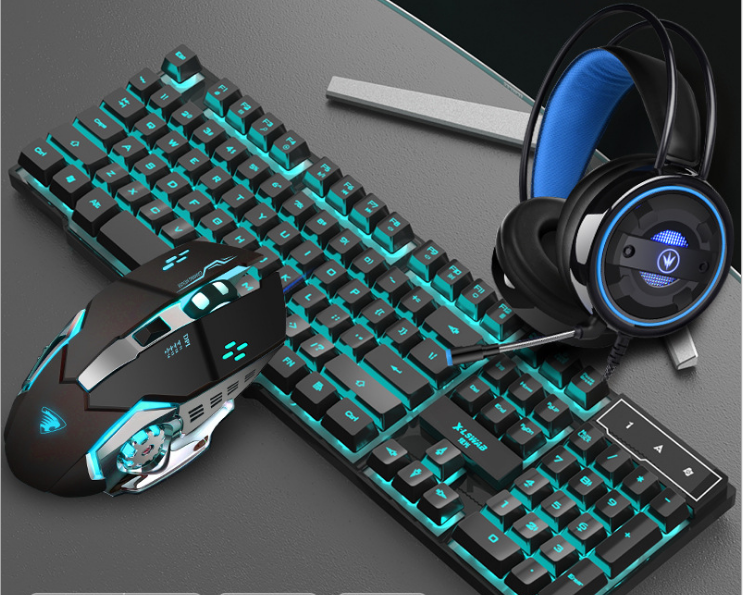 Keyboard Mouse Headset Gaming Set-Bieg's Products