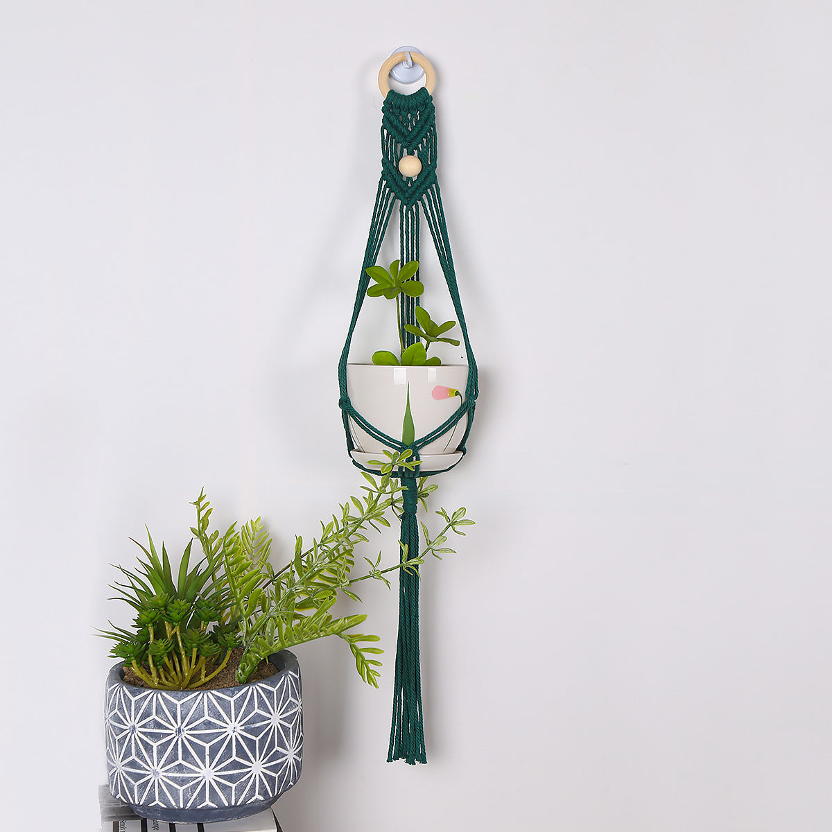 Green Hanging Basket