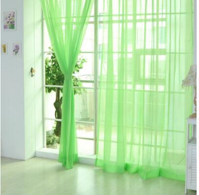 Modern White Tulle Window Curtain