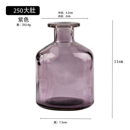 Transparent Glass Dill Vase