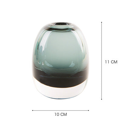 Belgian Light Luxury Glass Vase