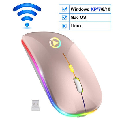 RGB Rechargeable Wireless Mouse-Bieg's Products