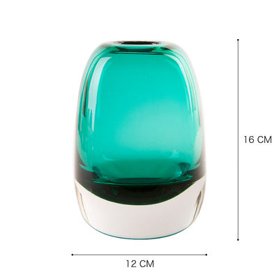 Belgian Light Luxury Glass Vase