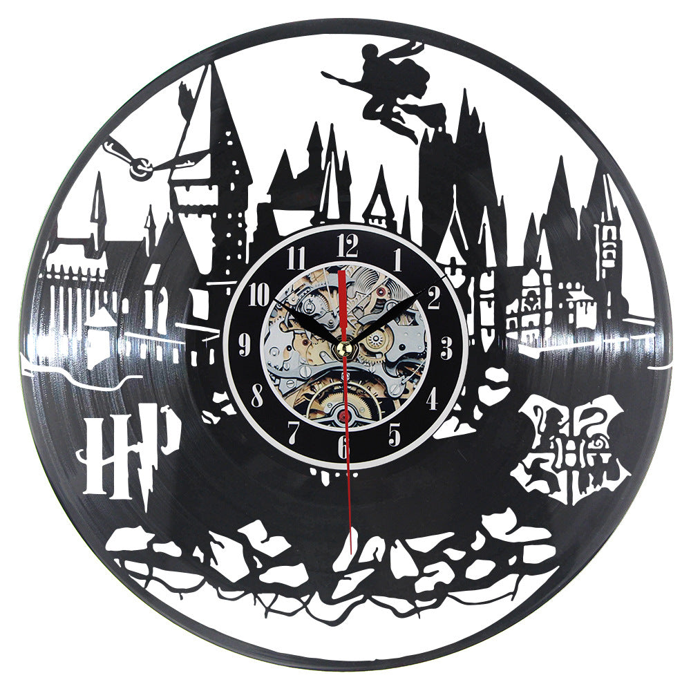 Harry Potter Vinyl Wall Clock with LED Night Light