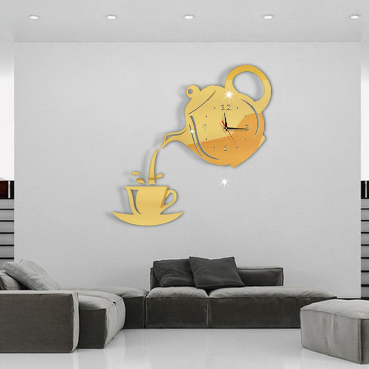 Fashion Teapot Wall Clock
