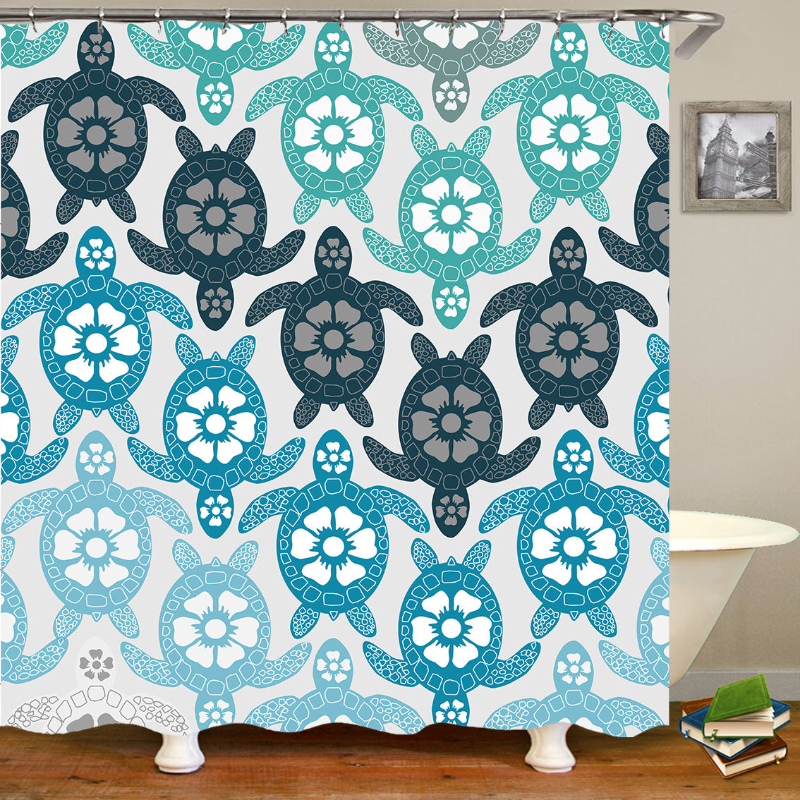 Sea World Style Shower Curtain