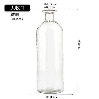 Transparent Glass Dill Vase
