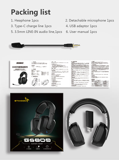 2.4G Wireless Bluetooth Gaming Headset-Bieg's Products