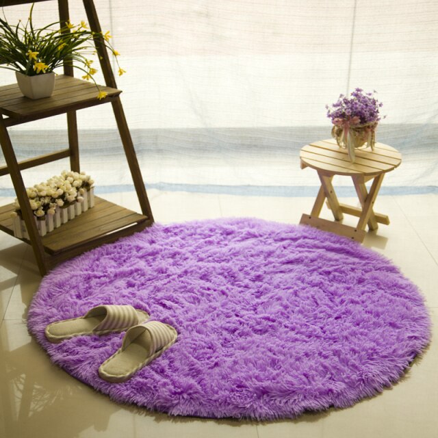 White Faux Fur Carpet for Living Room, Bedroom & Kids' Room