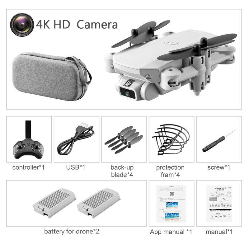 Pocket Drone 4k Quadcopter Foldable Toys for Children-Bieg's Products