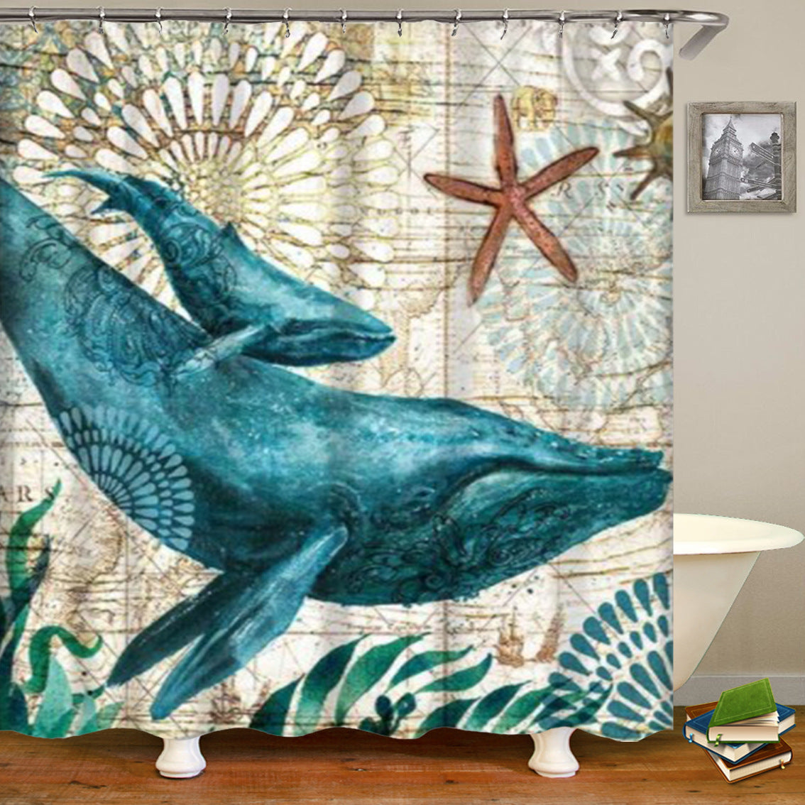 Sea World Style Shower Curtain