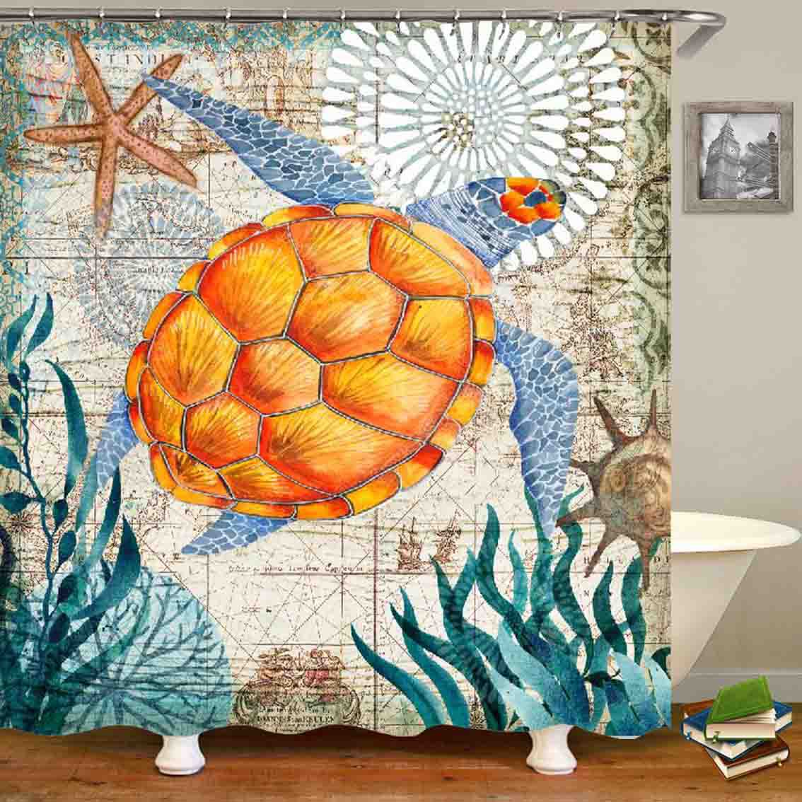Sea World Style Shower Curtain