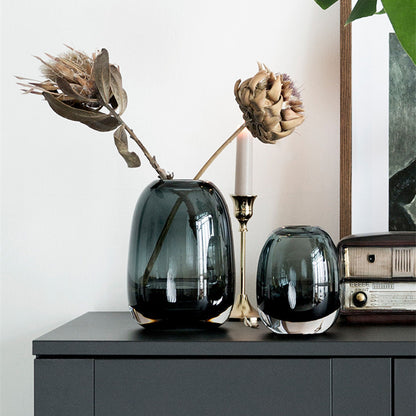 Belgian Light Luxury Glass Vase