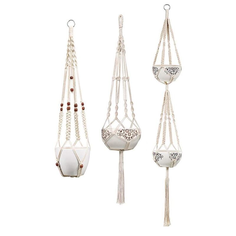 Macrame Plant Hanger Set