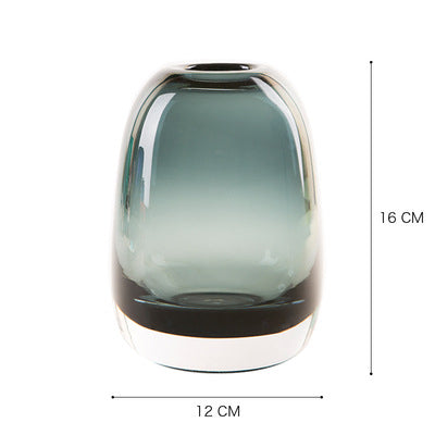 Belgian Light Luxury Glass Vase