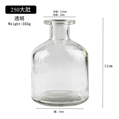 Transparent Glass Dill Vase