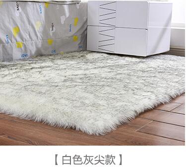 Artificial Wool Fluffy Area Rug