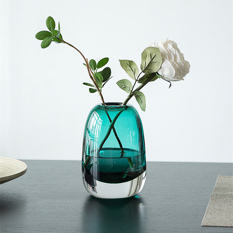 Belgian Light Luxury Glass Vase