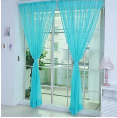 Modern White Tulle Window Curtain