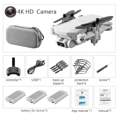 Pocket Drone 4k Quadcopter Foldable Toys for Children-Bieg's Products