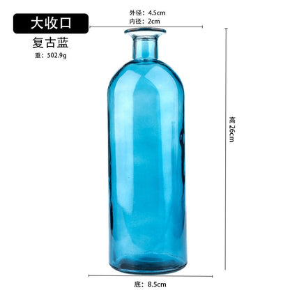Transparent Glass Dill Vase