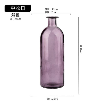 Transparent Glass Dill Vase