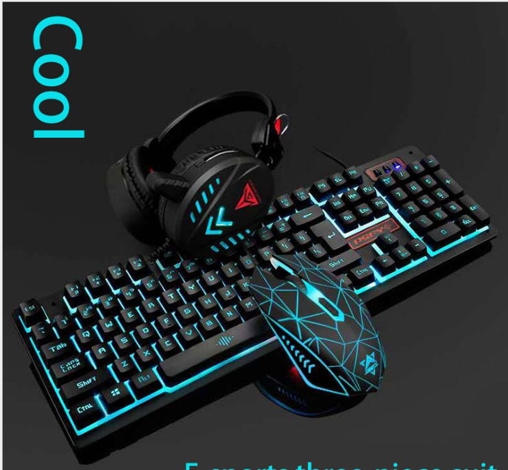 VX7 Waterproof LED Keyboard Mouse Headset Gaming set-Bieg's Products