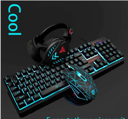 VX7 Waterproof LED Keyboard Mouse Headset Gaming set-Bieg's Products