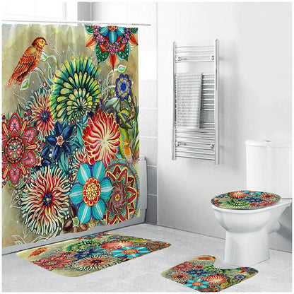 Bohemian 3D Digital Printing Shower Curtain