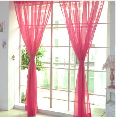 Modern White Tulle Window Curtain
