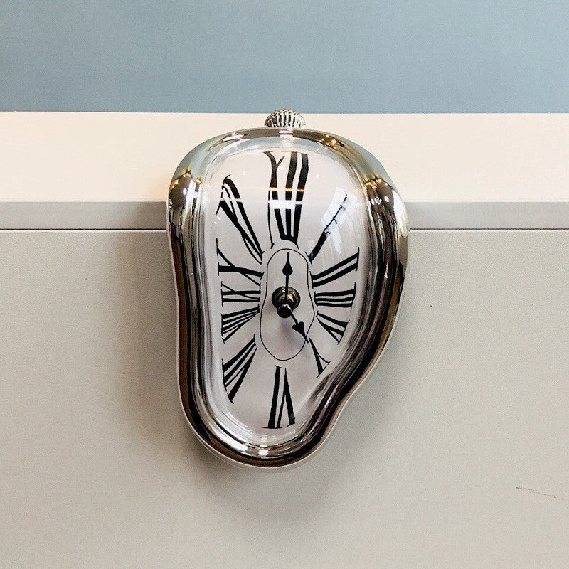 Creative Home Base Decorative Clock with Roman Numerals