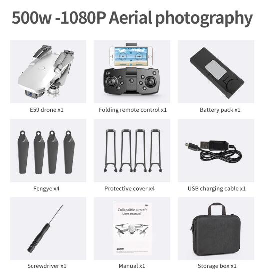 Professional Quadcopter E59 with 4K Camera-Bieg's Products
