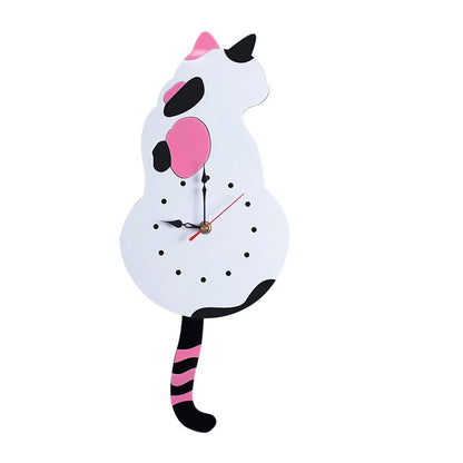 Cat Tail Swing Wall Clock