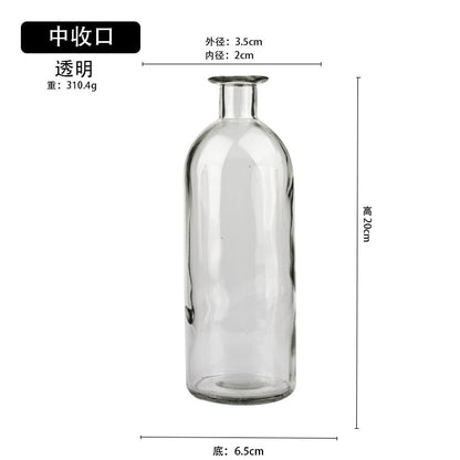 Transparent Glass Dill Vase