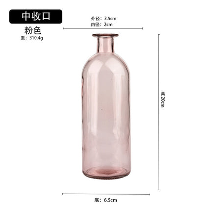 Transparent Glass Dill Vase
