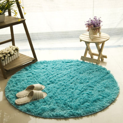 White Faux Fur Carpet for Living Room, Bedroom & Kids' Room