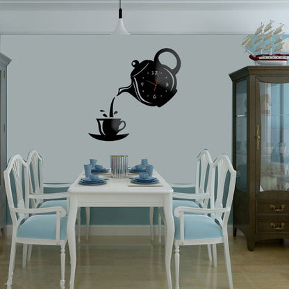 Fashion Teapot Wall Clock