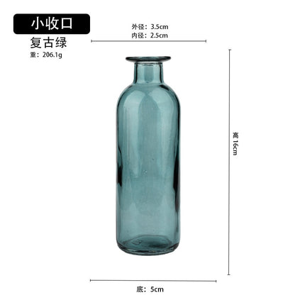 Transparent Glass Dill Vase